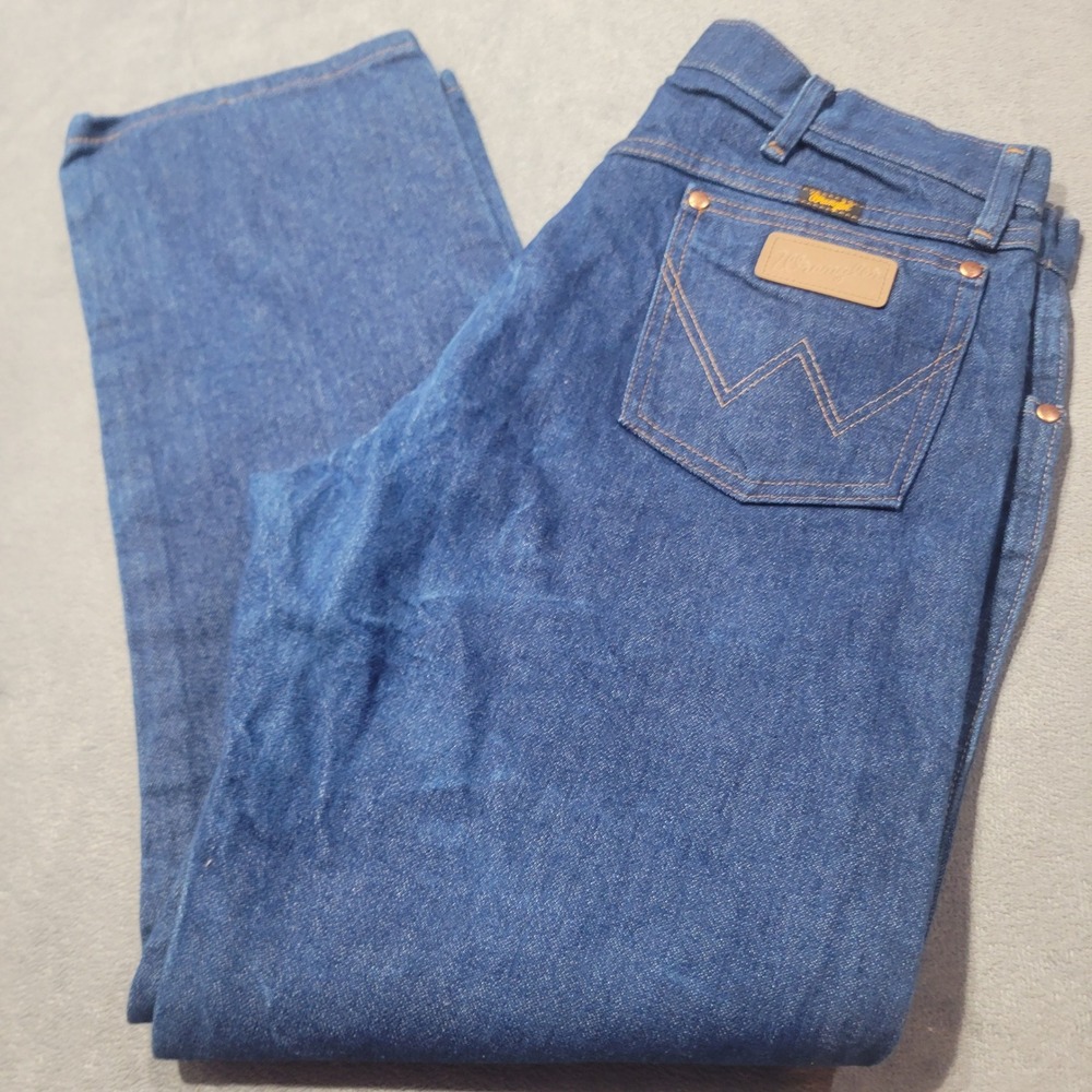 Wrangler Jeans Mens 36x29 Blue 13MWZ Cowboy Cut Original Fit Straight‎ Leg Denim